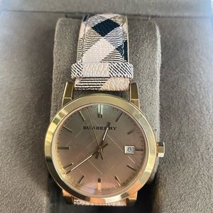 Burberry Gold Band Watch